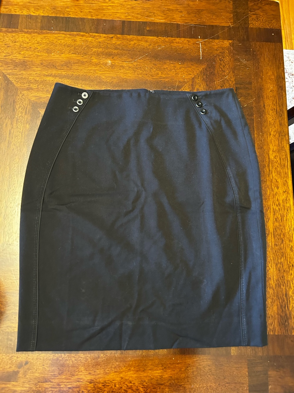 White House Black Market Women’s Black Pencil Skirt Size 12 Petite